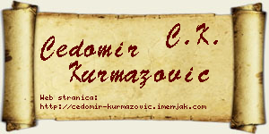 Čedomir Kurmazović vizit kartica